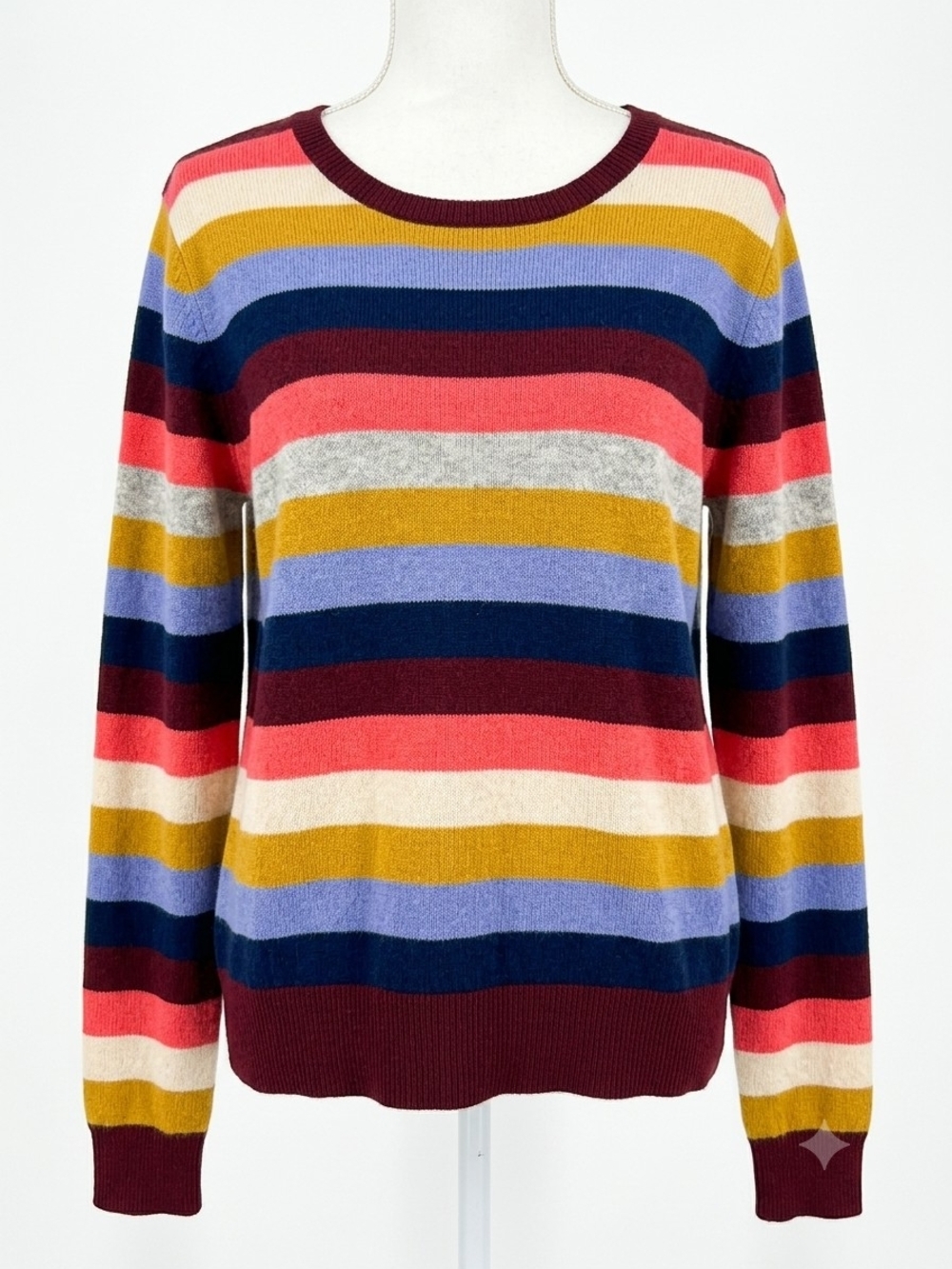 C&C California Multicolor Striped Crewneck Sweater Oversized XL - Picture 4 of 12